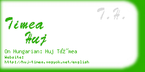 timea huj business card